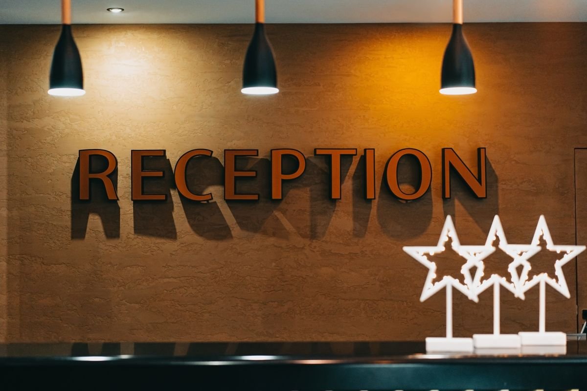 Boutique hotel reception running StayStack